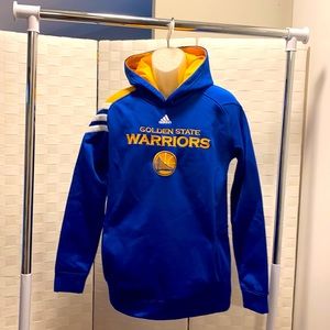 🌟 NWOT Boy's Adidas Golden State Warriors Embroidered Hoodie | Size XL/18 🌟